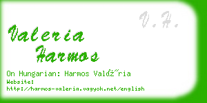 valeria harmos business card